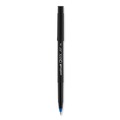 Pens | uni-ball 2013568 ONYX Fine 0.7 mm Stick Roller Ball Pen - Blue Ink Black/Blue Barrel (72/Pack) image number 2