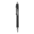 Pens | uni-ball 73832 Jetstream 1 mm Retractable Hybrid Gel Pen - Black Ink/Black/Silver Barrel/Bold (1-Dozen) image number 2