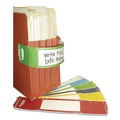 File Folders | Tabbies 68809 9.63 in. x 2 in. File Pocket Handles - Green/White (48/Pack) image number 0