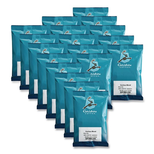 Coffee | Caribou Coffee 008710 2.5 oz Ground Coffee - Caribou Blend (18/Carton) image number 0