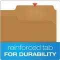 File Folders | Pendaflex FK212 1/3-Cut Tabs 2 Fasteners Letter Size Kraft Fastener Folders (50/Box) image number 4
