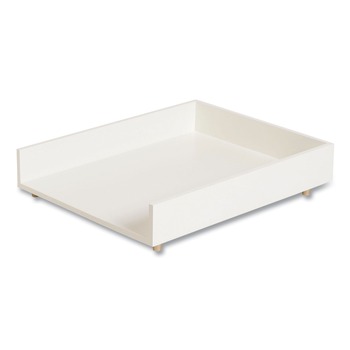 U Brands 3467U03-12 Juliet 10 x 12.25 x 2.5 1 Section Paper Tray - White