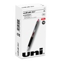 Pens | uni-ball 61257 Signo 207 0.5 mm Retractable Gel Pen - Red Ink/Smoke/Black/Red Barrel/Fine (1-Dozen) image number 0
