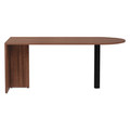 Office Desks & Workstations | Alera VA277236WA Valencia Series 71 in. x 29.5 in. x 29.5 in. D-Top Desk - Modern Walnut image number 1