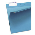 Dividers & Tabs | Avery 05567 2.06 in. Wide 1/5-Cut Laser Printable Hanging File Tabs - White (90/Pack) image number 4
