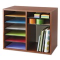 Office Filing Cabinets & Shelves | Safco 9420CY 12 Compartments 19.63 in. x 11.88 in. x 16.13 in. Fiberboard Literature Sorter - Cherry image number 6