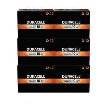 Duracell MN1300CT CopperTop Alkaline D Batteries (72/Carton)
