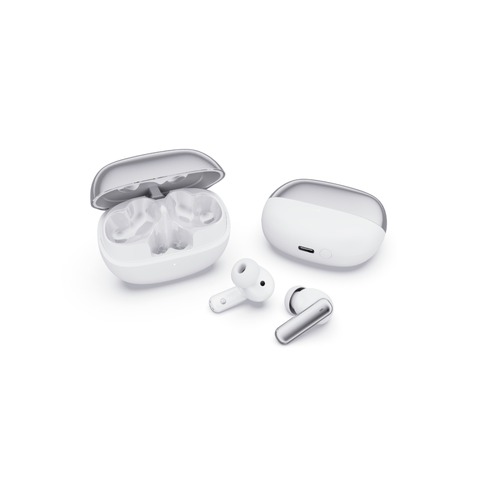 Office Electronics & Batteries | Spracht BNANC007 Blunote Earbuds - Silver/White image number 0