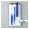 Pens | Pilot PIL11387 1 mm Bold FriXion Clicker Erasable Retractable Gel Pen - Blue Ink, Blue Barrel (1-Dozen) image number 3