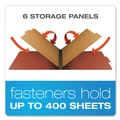 File Folders | Pendaflex 2257R 2 in. Expansion Six-Section Pressboard Classification Folders - Legal Size/Red Exterior (10/Box) image number 1