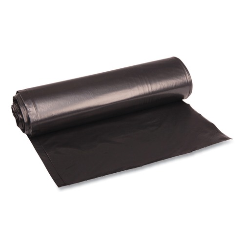 Just Launched | Boardwalk X6639SKKR01 33 in. x 39 in. 33 gal. 1.2 mil Recycled Low-Density Polyethylene Can Liners - Black (100/Carton) image number 0