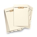 File Folders | Smead 35600 Stackable 1/5-Cut Bottom Tab Folder Dividers with 1 Fastener - Letter Size/Manila (50/Pack) image number 0