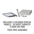 Desktop Organizers | Durable 555200 5 Panels VARIO Letter Wall Reference System - Assorted Borders and Panels image number 8