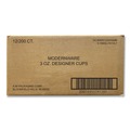 Cups and Lids | AJM Packaging Corporation DC3MW012200AMB 3 oz. Paper Modernware Design Heavy-Duty Cold Cups (2400/Carton) image number 3