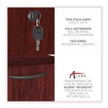 Office Carts & Stands | Alera ALEVA552222MY 15.63 in. x 20.5 in. x 19.25 in. Valencia Series 2-Drawer Hanging File Pedestal - Mahogany image number 6