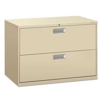 HON H692.L.L Brigade 600 Series Two-Drawer 42 in. x 18 in. x 28 in. Lateral File - Putty