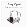 Binders | Cardinal 10330 3 in. Capacity 11 x 8.5 Premier Easy Open ClearVue Locking Slant-D Ring Binder - White image number 2