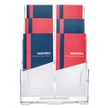 Desk Shelves | Deflecto 77401 9.63w x 6.25d x 12.63h 6-Compartment Leaflet Size DocuHolder - Clear image number 2