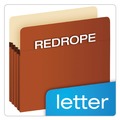 File Folders | Pendaflex S34G 5.25 in. Expansion Letter Size Pocket File - Red Fiber image number 3