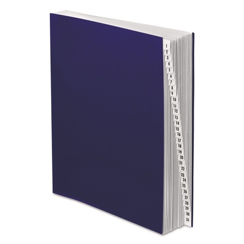 File Folders | Pendaflex DDF4-OX 31 Dividers Date Index Letter Size Expanding Desk File - Dark Blue image number 0