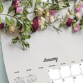 Bulletin Boards | Blueline C173122 12 x 17 Romantic Wall Calendar - White/Multicolor Sheets image number 4