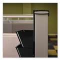 Desk Shelves | Deflecto 391404 Break-Resistant Plastic Partition Brackets for 2.63 to 4.13 Wide Partition Walls - Black (2/Set) image number 2