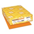 Copy & Printer Paper | Neenah Paper 26721 8.5 in. x 11 in. 20 lbs Bond Weight Exact Brights Paper - Bright Orange (500/Ream) image number 0