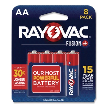 PRODUCTS | Rayovac RAY8158TFUS Fusion Performance Alkaline AA Batteries 8/Pack