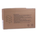 Cleaning Carts | Alera ALESW333018SR 34.21 in. x 18 in. x 40 in. 600 lbs. Capacity 3-Shelf Wire Cart with Liners - Silver image number 6