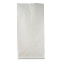  | Ross & Wallace Paper Products 120310500PK/BL 7 in. x 4.38 in. x 13.75 in. #10 Size Grocery Paper Bags - White (500/Bundle) image number 3