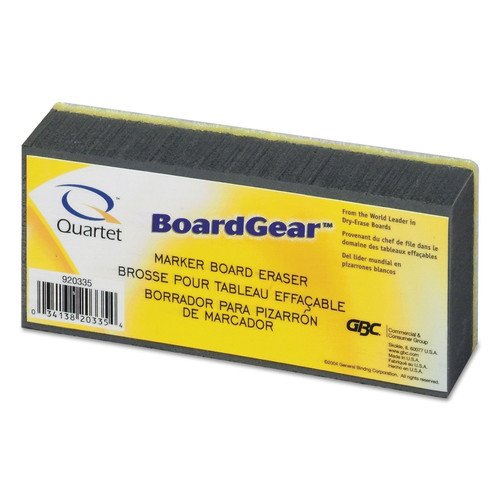 Erasers & Correction Supplies | Quartet 920335 5 in. x 2.75 in. x 1.38 in. BoardGear Marker Board Eraser image number 0