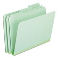 File Folders | Pendaflex 17167 1/3-Cut Tabs Assorted Letter Size 1 in. Expansion Pressboard Expanding File Folders - Green (25/Box) image number 1