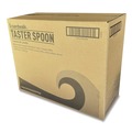 Cutlery | Boardwalk BWKSOUPMWPPIW 4.86 in. Mediumweight Wrapped Polypropylene Soup Spoon Cutlery - White (1000/Carton) image number 3
