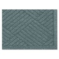 Office Chair Mats | Guardian EGDSF040804 48 in. x 96 in. EcoGuard Diamond Single Fan Floor Mat - Charcoal image number 5