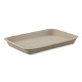  | Chinet 20804 14 in. x 18 in. Savaday Rectangular Molded Fiber Food Trays - White (100/Carton) image number 3