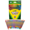 Pencils | Crayola 687409 2 millimeter 2B Twistables Colored Pencils - Assorted Lead and Barrel Colors (30/Pack) image number 0