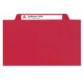 File Folders | Smead 14082 6 SafeSHIELD Fasteners 2 Dividers Letter Size 6-Section Pressboard Top Tab Pocket Classification Folders - Bright Red (10/Box) image number 2