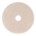 Cleaning & Janitorial Accessories | Boardwalk BWK4017NHE 17 in. Diameter Natural Hog Hair Burnishing Floor Pads - Tan (5/Carton) image number 1