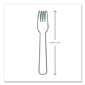 Cutlery | Vegware VW-FK6.5 Compostable CPLA Cutlery Fork - White (1000/Carton) image number 5
