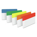 Page Flags | Post-it Tabs 686-ROYGB 2 in. Wide 1/5-Cut Solid Color Tabs - Assorted Colors (30/Pack) image number 1