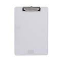 Clipboards | Universal UNV40310 Low-Profile Plastic Clipboard with 0.5 in. Clip Capacity for 8.5 x 11 Sheets - Clear image number 0