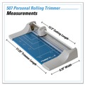 Arts & Crafts Supplies | Dahle 507 8.25 x 17.38 Rolling/Rotary 7-Sheet Paper Trimmer/Cutter image number 3