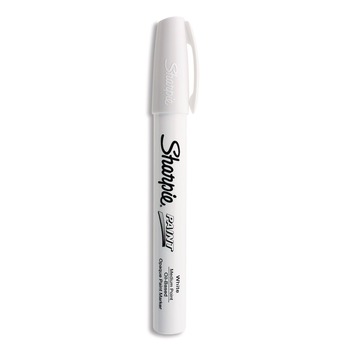 Sharpie 35558 Permanent Paint Marker - Medium Bullet Tip/White