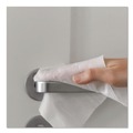Cleaners & Chemicals | Carlisle 37701 WipesPlus 7 in. x 8 in. 1-Ply Disinfecting Surface Wipes - Lemon/White image number 2