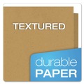 File Folders | Oxford 78542 Earthwise by Oxford 11 in. x 8.5 in. 100-Sheet Capacity 100 Percent Recycled Paper Twin-Pocket Portfolio - Natural (25/Box) image number 4