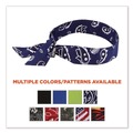 Safety & First Aid | Ergodyne 12306 Chill-Its 6700 One Size Fits Most Cooling Bandana Polymer Tie Headband - Navy Western image number 4