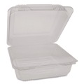 Food Trays, Containers, and Lids | Pactiv Corp. 0CAH09700000 8.75 in. x 8.25 in. x 3.63 in. SmartLock PET Hinged Lid Plastic Bakery Container - Clear (200/Carton) image number 0