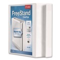 Binders | Cardinal 43120 11 in. x 8.5 in. 2 in. Capacity 3 Rings FreeStand Easy Open Locking Slant-D Ring Binder - White image number 0