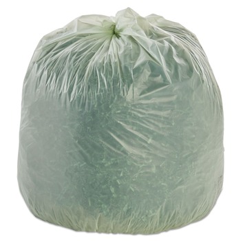 Stout by Envision E3039E11 EcoSafe-6400 30 in. x 39 in. 1.1 mil. 30 Gallon Compostable Bags - Green (48/Box)