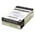 Envelopes & Mailers | Quality Park QUA21412 4.13 in. x 9.5 in. #10, Bankers Flap, Gummed Closure, Window Envelope - White (500/Box) image number 0
